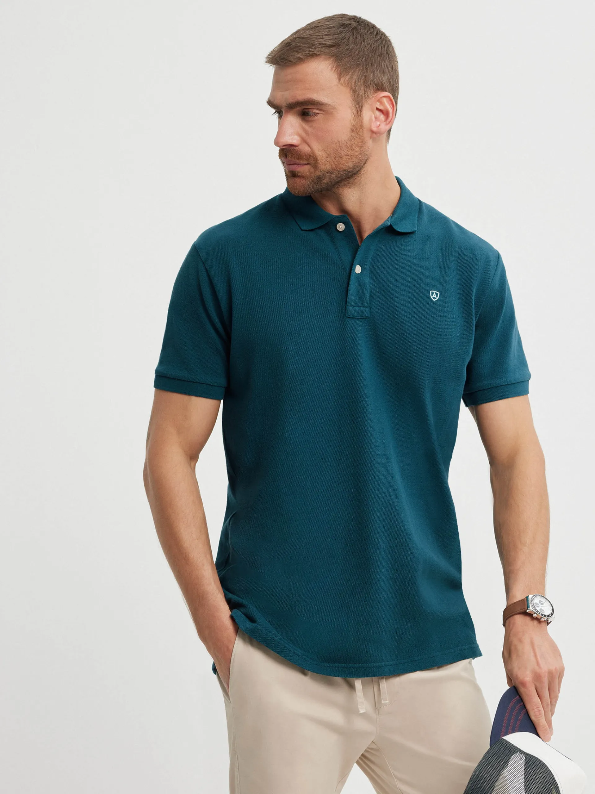 Polos Y Poleras-Alvaro Moreno POLO BASIC Azul