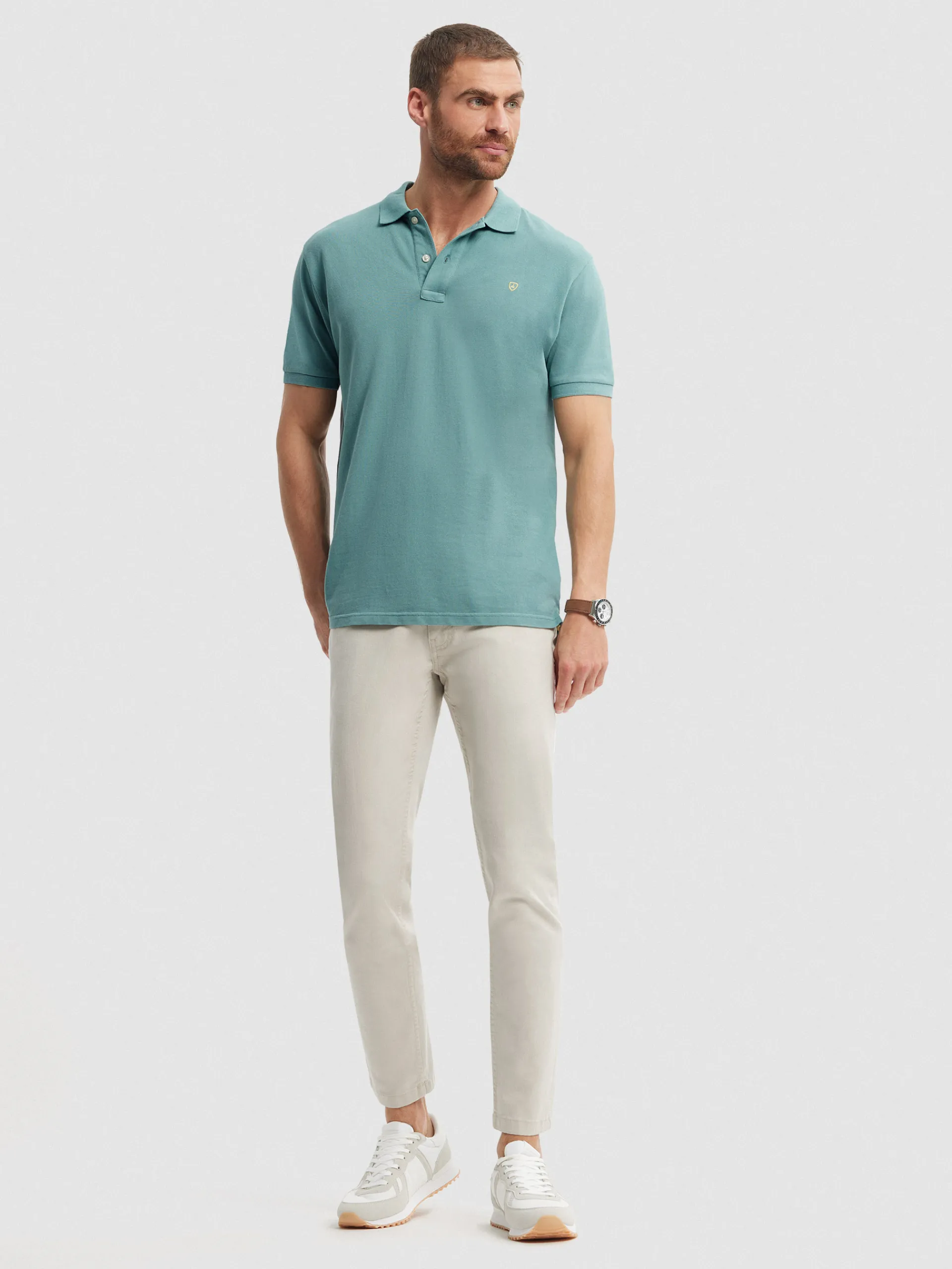 Polos Y Poleras-Alvaro Moreno POLO BASIC Verde