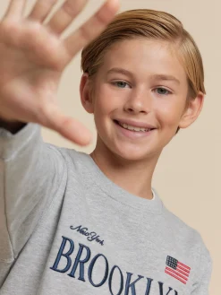 Sudaderas-Alvaro Moreno SUDADERA BROOKLIN KIDS Gris