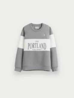Sudaderas-Alvaro Moreno SUDADERA PORTLAND KIDS Gris