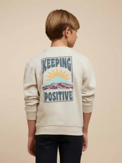Sudaderas-Alvaro Moreno SUDADERA POSITIVE KIDS Crudo