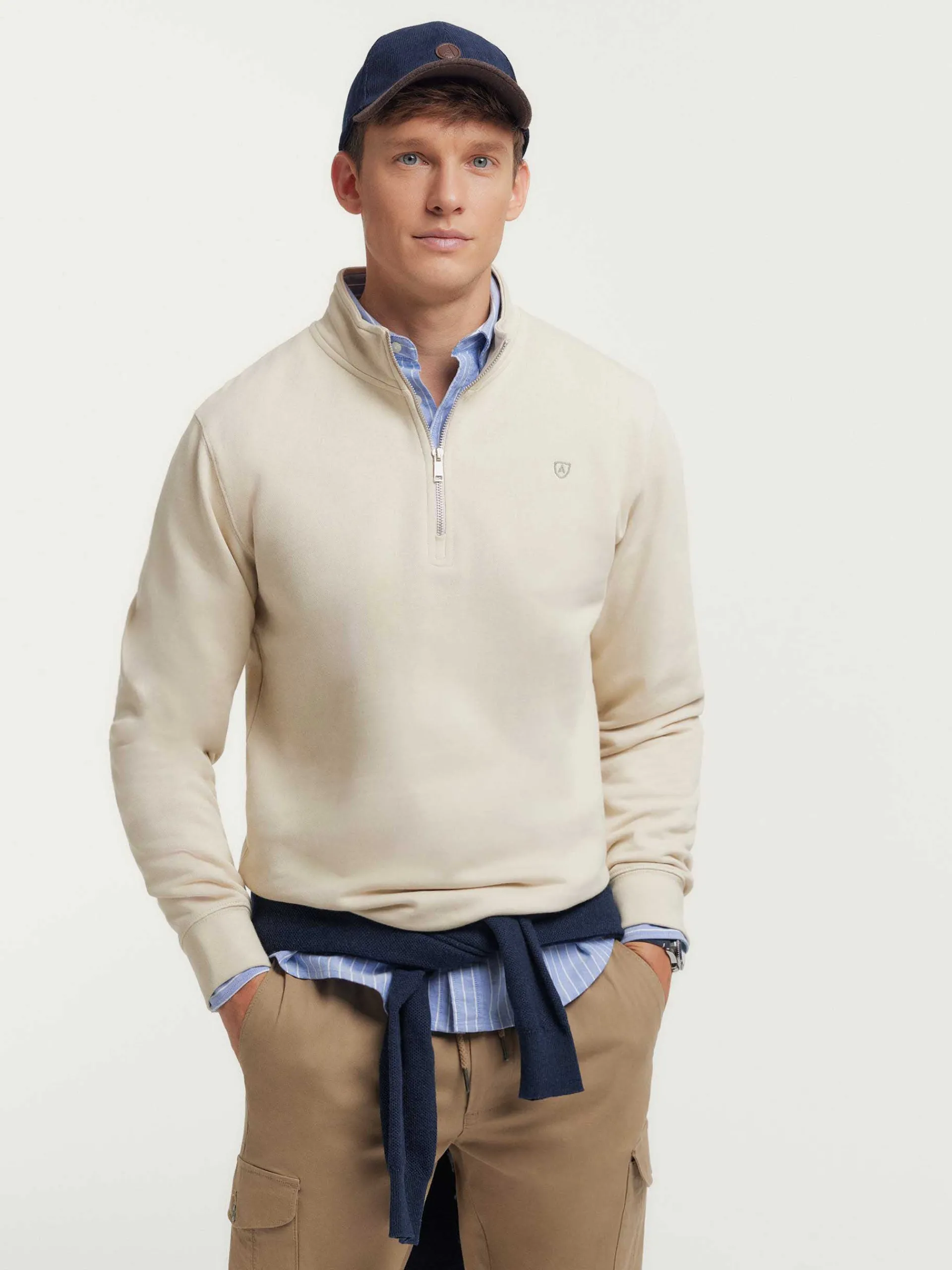 Sudaderas-Alvaro Moreno SUDADERA SINGLE Crudo